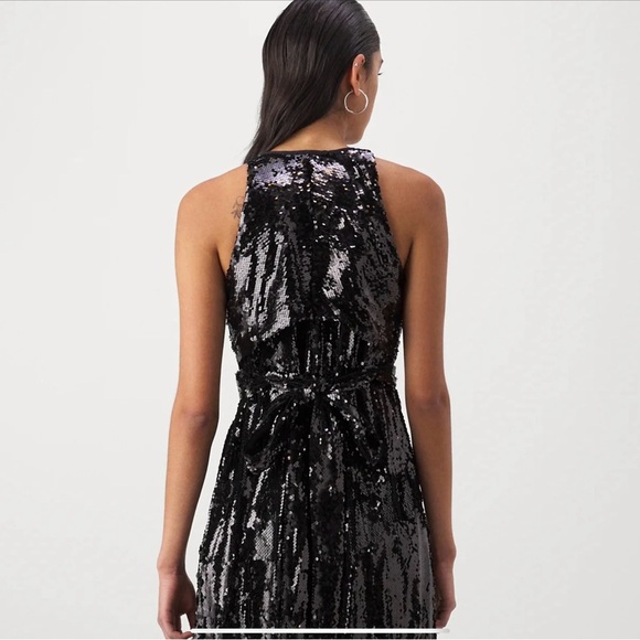 NWT Ted Baker Black Sequin Evening Gown Jumpsuit - Picture 4 of 16